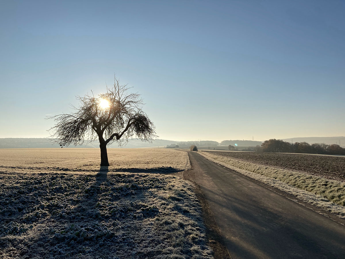 Wintertag am Dorfrand